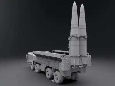 Iskander 9k720 Scale model   3D print model