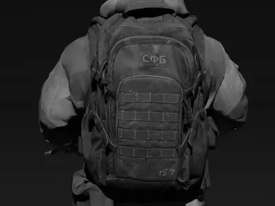 Game Ready Fireteam member - Low Poly Basic Military Operator Low-poly 3D model