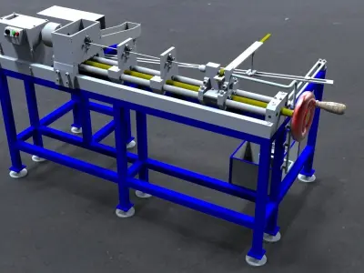 Palacita custom lathe for gunsmith Full Part Free 3D model