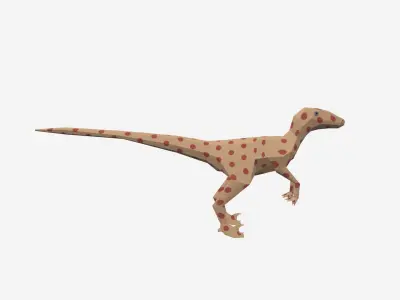 Dinosaur Cartoon - 04 Low-poly 3D model