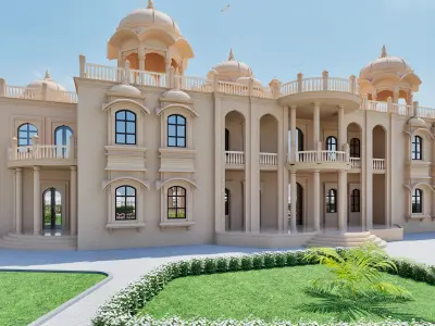 indian architecture 3D model purchase