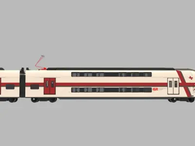 Aeroexpress Stadler KISS 3d 3D model