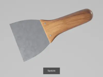 Tools Collection sword with wooden handle 3D Model Pack