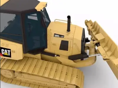 Cat D6k2 lgp  Low-poly 3D model