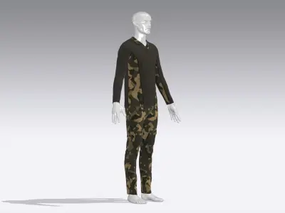 Soldier Uniform Low-poly 3D model purchase