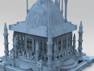 Persian Sci-Fi Palace Cathedral  3D model
