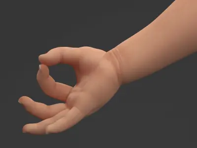 Man and Baby Hands Collection 3D model
