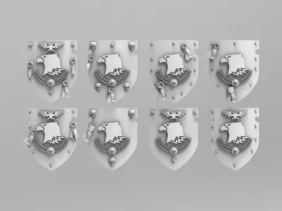 Raptor Power Shields 40k Version 3 3D print model
