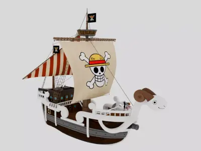 AnimePirateShip3DModel One Piece 3D model