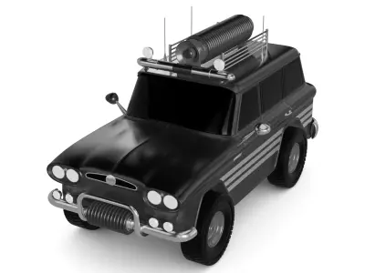 Search Rescue Vehicle 3D model shop