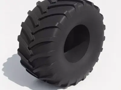 Combine or Forage harvester  tire 900-60 R32 3D print model
