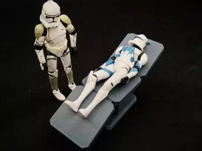 Custom Sci Fi Medical Bed 3D print model