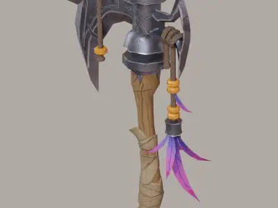 Scandinavian Axe Low-poly 3D model