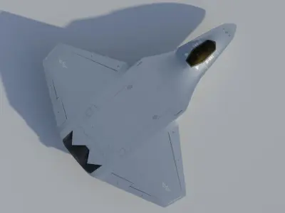 DAGGER Light sixth generation stealth fighter jet 3D model