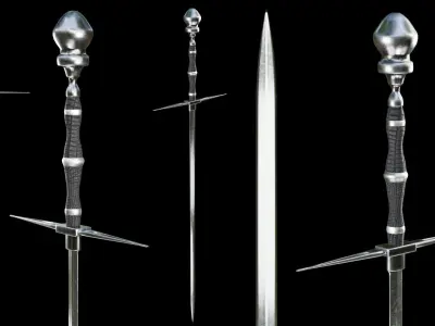 PBR Swords Pack Low-poly 3D model