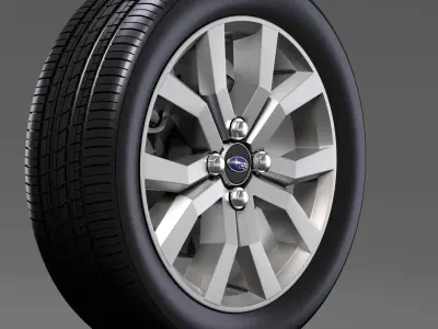 Subaru Justy RS wheel 2017 3D model