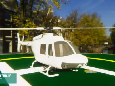 Air vehicle - helicopter 3D model