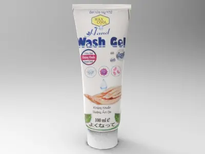 hand wash bottle Free 3D model