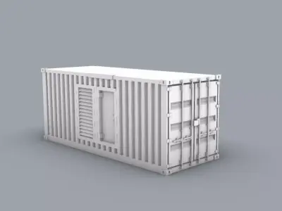 Shipping Container Low-poly 3D model shop