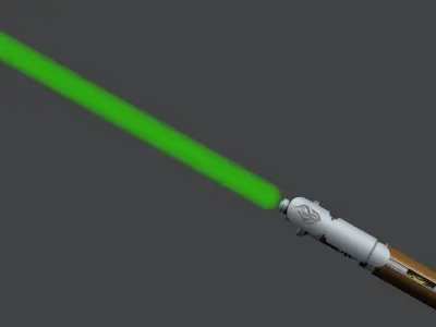 Jedi lightsaber Free 3D model