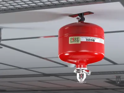 Fire Safety SG Automatic Fire Extinguisher 3D model