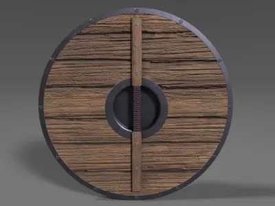 Viking Shield 5 Low-poly 3D model