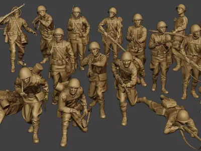 Russian soldiers ww2 R1 Pack 1