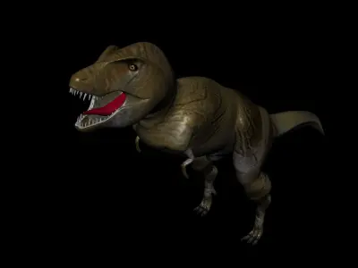 Dragon model t - rex Low-poly 3D model