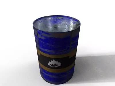 barrel Low-poly 3D model buy