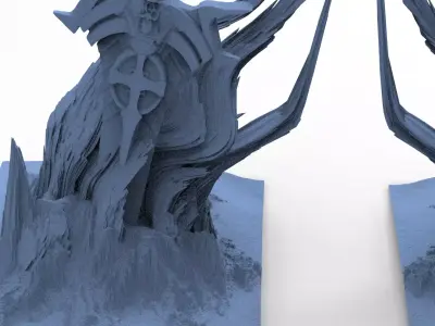 Sci-Fi Monolith Massive structure 16  3D model