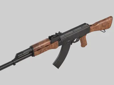 PBR AK47 MODEL rifle Low-poly 3D model