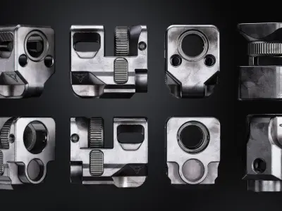 Killer innovations pistol compensator Low-poly 3D model