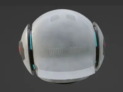   Sci-Fi Droid Robot 3D model