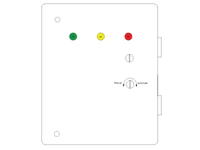 2D electricity box 3D model