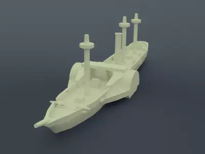 Amazonas Steam Frigate 3D print model