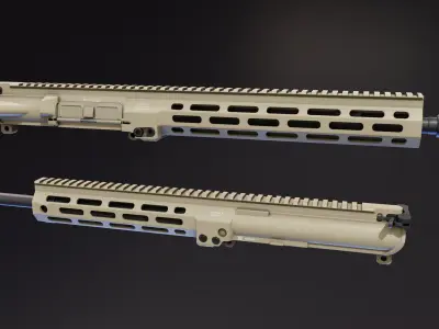 Specwar Upper Receiver Low-poly 3D model
