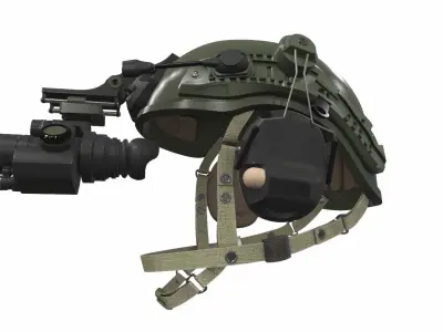 Tactical military helmet FG-1 3D model