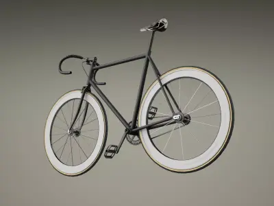 Bike 01 Low-poly 3D model