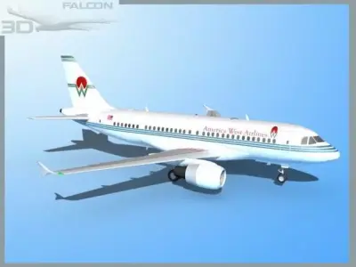 Falcon3D A319 America West Airlines 3D model