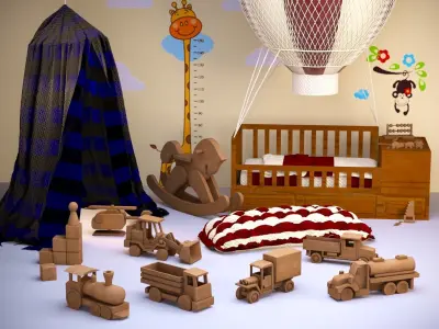 Child Room-Toy Collection 3D model