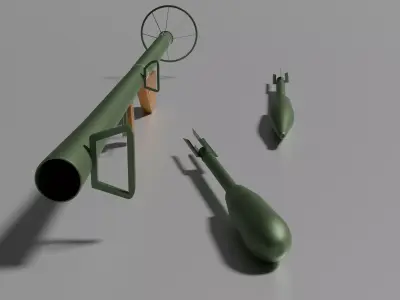 Bazooka 3D model purchase