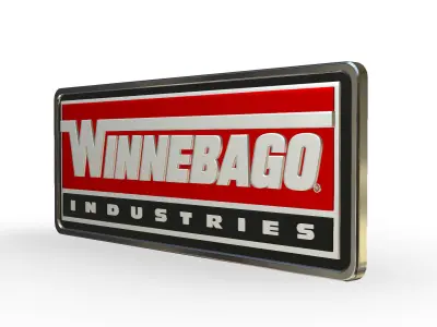 winnebago logo 3D model by 3dlogoman