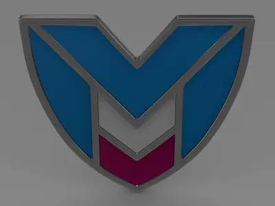 marussia logo 3D model by Sergey
