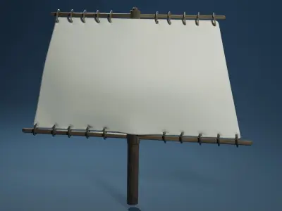 Rectangle mast 3D model