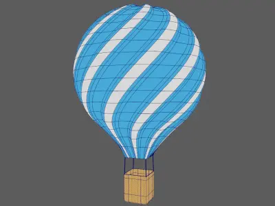 Balloon Minimal Style 3D Mdel 3D model