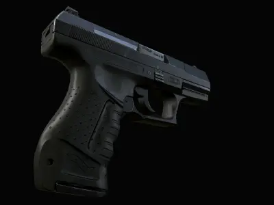 p99 lowpoly gun 3D model