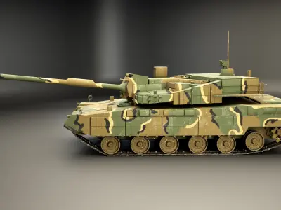 Korean K2 Black Panther Main Battle Tank 3D model