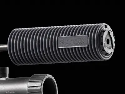 Manta Suppressor Cover Low-poly 3D model