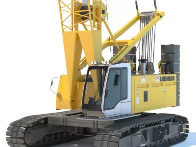 Liebherr Crawler Crane LR 1100 3D model