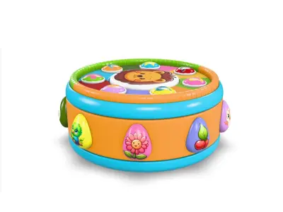 Kids Drum Toy 1 3D model